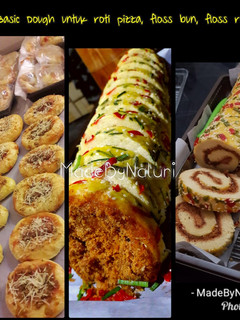 Foto resep Basic dough untuk roti manis,pizza,floss bun&floss roll abon