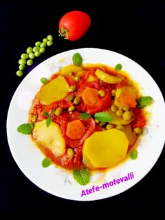عکسی از دستور تاس کباب گیاهی