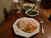 A picture of lemon zest salmon