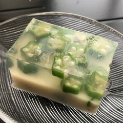 A picture of Appetizer - Kanten of soy milk and vegetable.