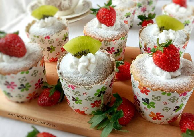 Hokkaido Chiffon Cupcakes foto resep utama