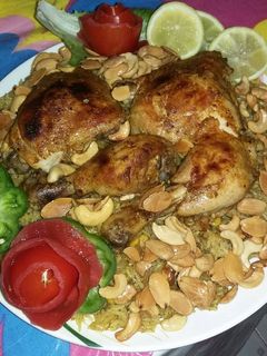 صورة لوصفة كبسة الدجاج