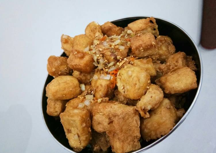 Tahu cabe garam simple