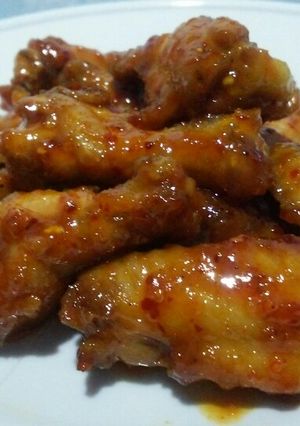 Foto resep Sayap ayam saus pedas