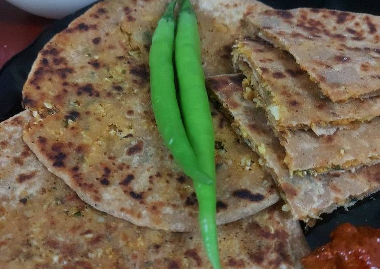 કોલીફ્લાવર પરાઠા (cauliflower paratha receipe in gujrati)