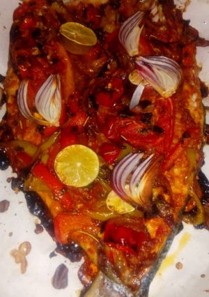 A picture of Alexandrian Style Grilled Mullet Fish 😋😋.