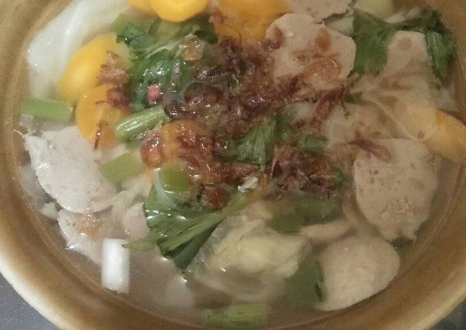 Resep Sop Baso Kuah Segar, Bisa Manjain Lidah