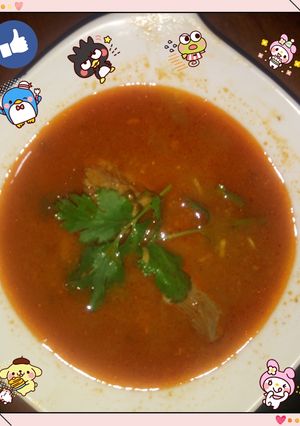 صورة لوصفة شوربة الفريك باللحم لذيذ 🍲🍱🍜