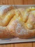 Trenzas de crema pastelera