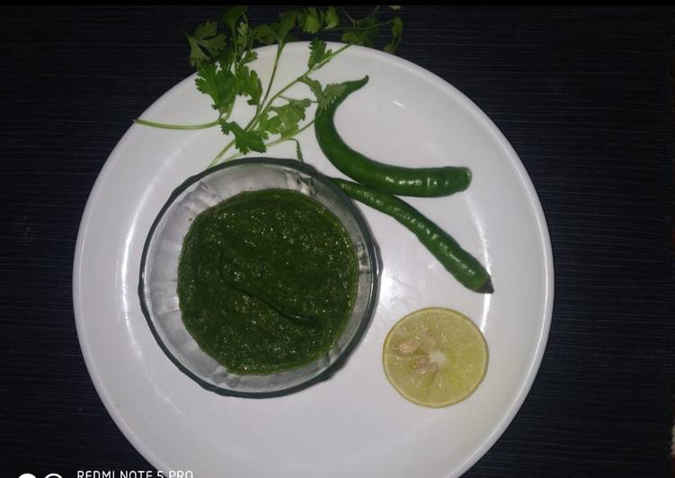 Easiest Way to Make Homemade Green coriander chutney