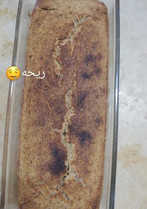 صورة لوصفة كيكة الموز الصحيه