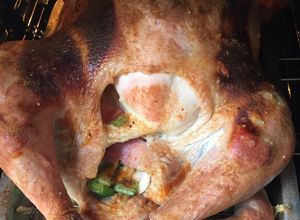 Una foto de Pavo al horno