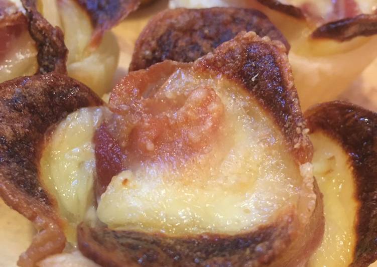 Roselline patate, brie e pancetta