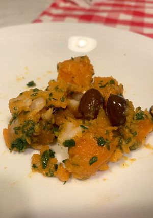 Foto di Insalata di merluzzo e patate dolci