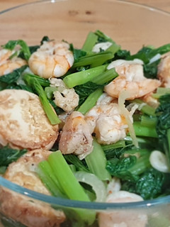 Foto resep Ca sawi hijau tofu udang