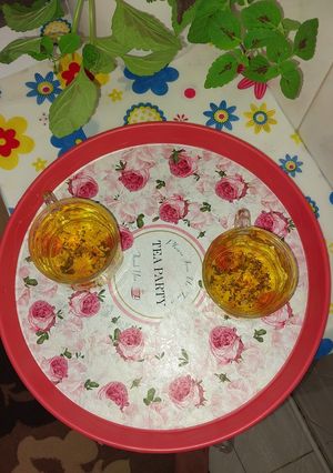عکسی از دستور دمنوش پونه و بابونه🌿🌸
