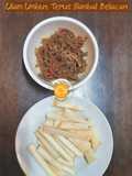 Ulam Umbut Tepus/Tuhau Sambal Belacan