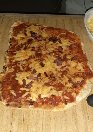 Una foto de Pizza a la parrilla
