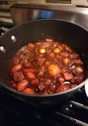 A picture of Beef Sweet and Sour Stew.
