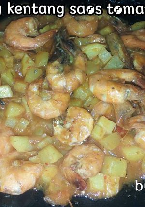Foto resep Udang Kentang Saos Tomat HomeMade