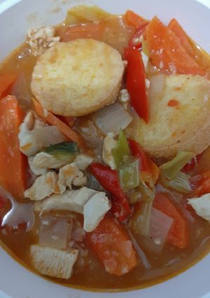 Foto resep Ayam tofu asam manis