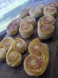 Palmeritas caseras con tapas de empanadas!