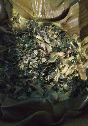 Foto resep Singgang Daun Singkong dan Jantung Pisang