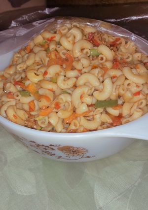 A picture of Vegetable macaroni.