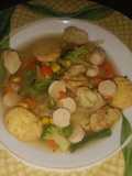 Simple Capcay Bumbu Racik Tofu Sosis Fish Roll