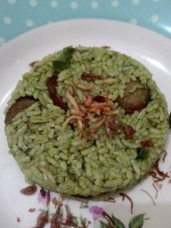 Foto resep Nasi goreng hijau
