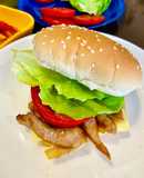 Burger nạc nọng 🐷 sốt teriyaki