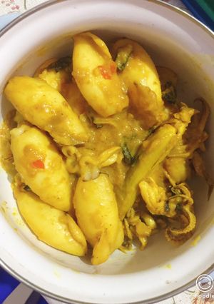 Foto resep Cumi kunyit asam garam