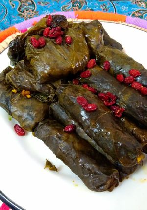 عکسی از دستور دلمه برگ مو