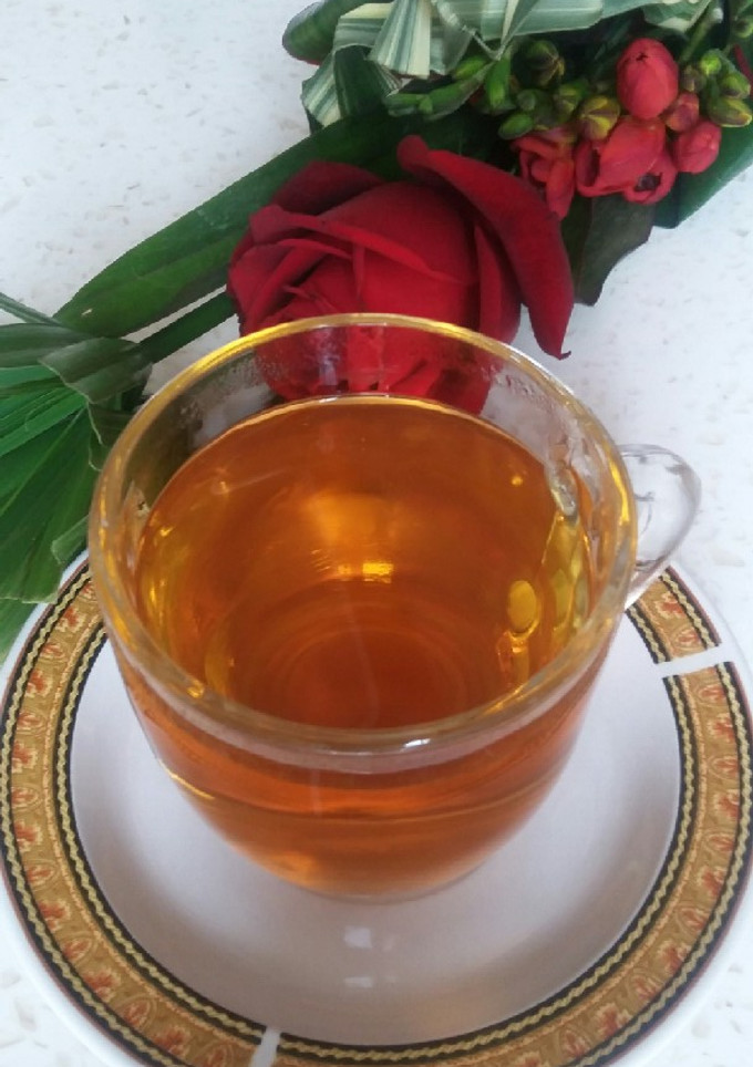 عکسی از دستور دمنوش چای و به