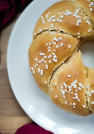 Une photo de Brioche des rois à la pralinoise