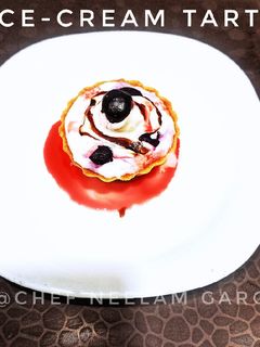आइसक्रीम टार्ट (ice cream tart recipe in Hindi) रेसिपी मुख्य फोटो
