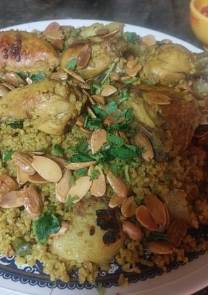 صورة لوصفة مقلوبه الفريكه
