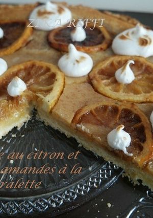 Une photo de Tarte aux amandes et citron a la mistralette