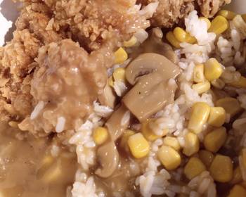 Unique Recipe Chicken and Corn Rice Delicious Perfect