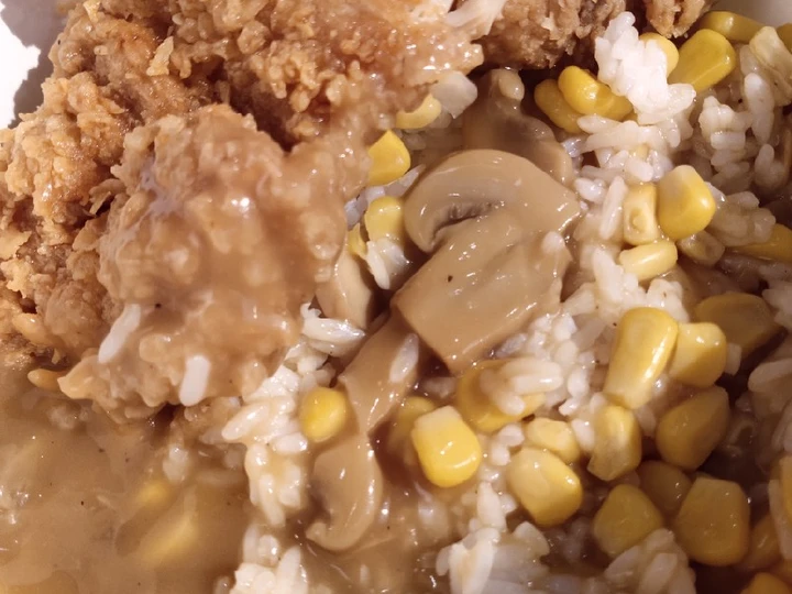Simple Way Make Recipe Chicken and Corn Rice that is  Makes Drooling, Tasty}