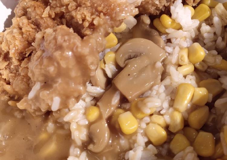 Steps to Make Super Quick Homemade Chicken and Corn Rice