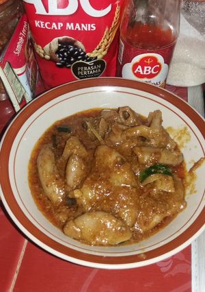 Foto resep Tamusu masak kari kental (usus sapi)