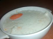 Una foto de leche con arros
