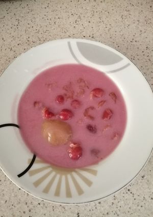 Gyümölcsleves gluténmentesen recept fotója