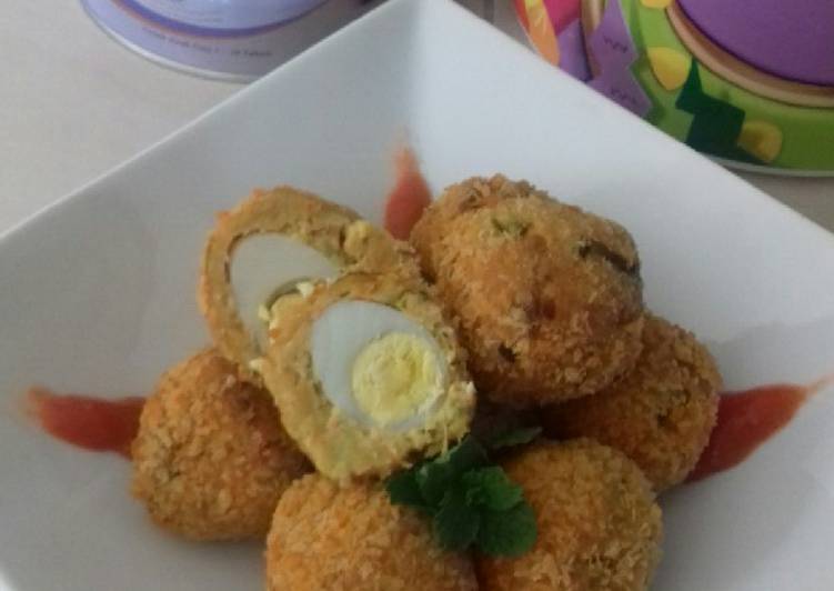 Bola bola tempe telur puyuh