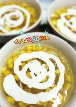 Hình của món Chè ngô cốt dừa.