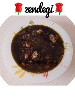 عکسی از دستور قورمه سبزی