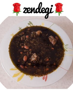 عکسی از دستور قورمه سبزی