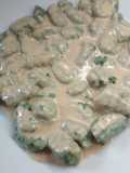 Gnocchis de espinaca a la Octavio (salsa de roquefort)