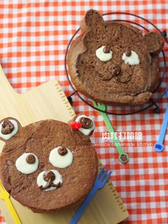 小熊巧克力造型吐司 的食譜成品照片